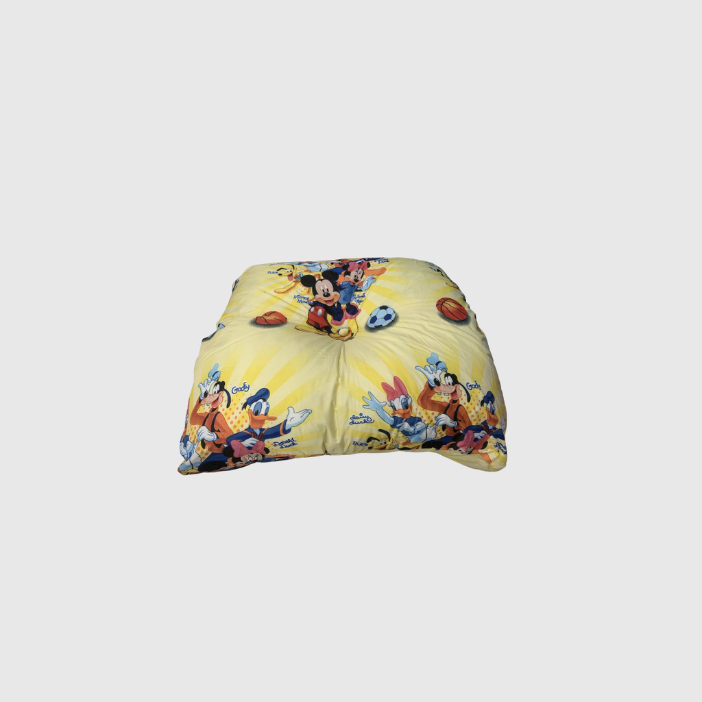POUF 100x100x20cm avec une housse à fermeture en tissu animé