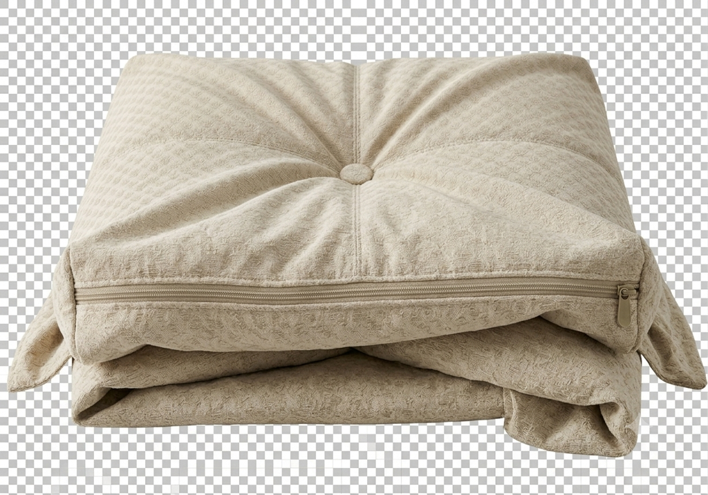 Housse à fermeture en tissu d'ameublement pour POUF 100x100cm