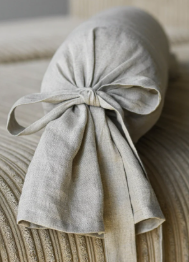 Housse traversin à attache Ø18cm