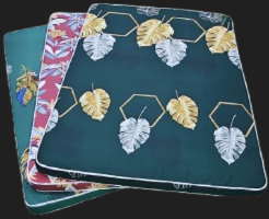 Matelas 2 places à ramage